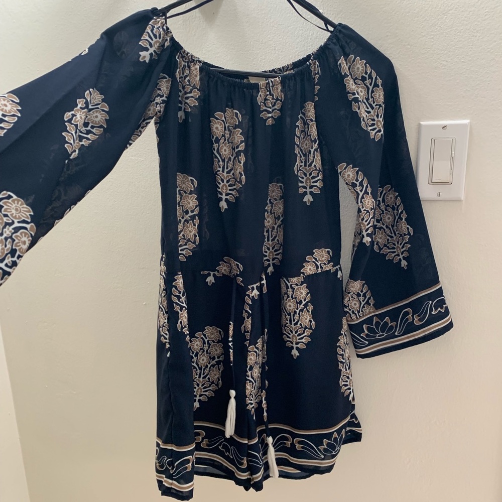 Super cute off the shoulder romper